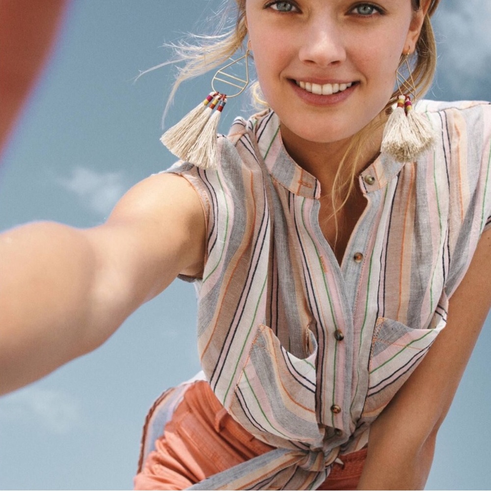 Anthropologie Holding Horses Merida Striped Tunic Top
